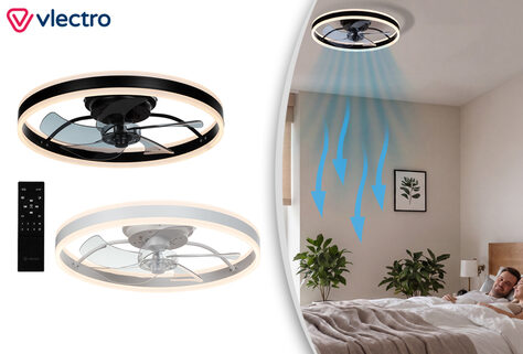 Deckenleuchte mit leisem Ventilator f&uuml;r jede Jahreszeit