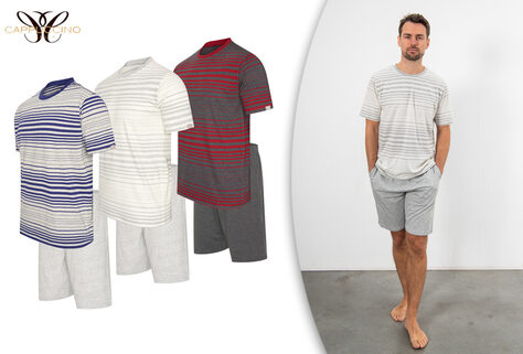 Baumwoll-Sommerpyjama f&uuml;r Herren