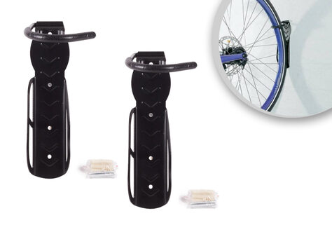2er-Set platzsparende Fahrradhaken