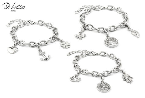 Silberne Di Lusso Charm-Armb&auml;nder