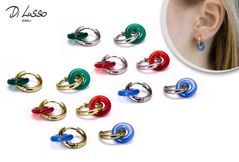 Elegante, bunte Di Lusso Ohrringe