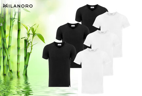 3 weiche Bambus T-Shirts
