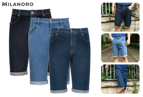 Stilvolle, komfortable Denim-Shorts f&uuml;r Herren