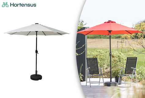 LED-Garten-Sonnenschirm in 2 Farben