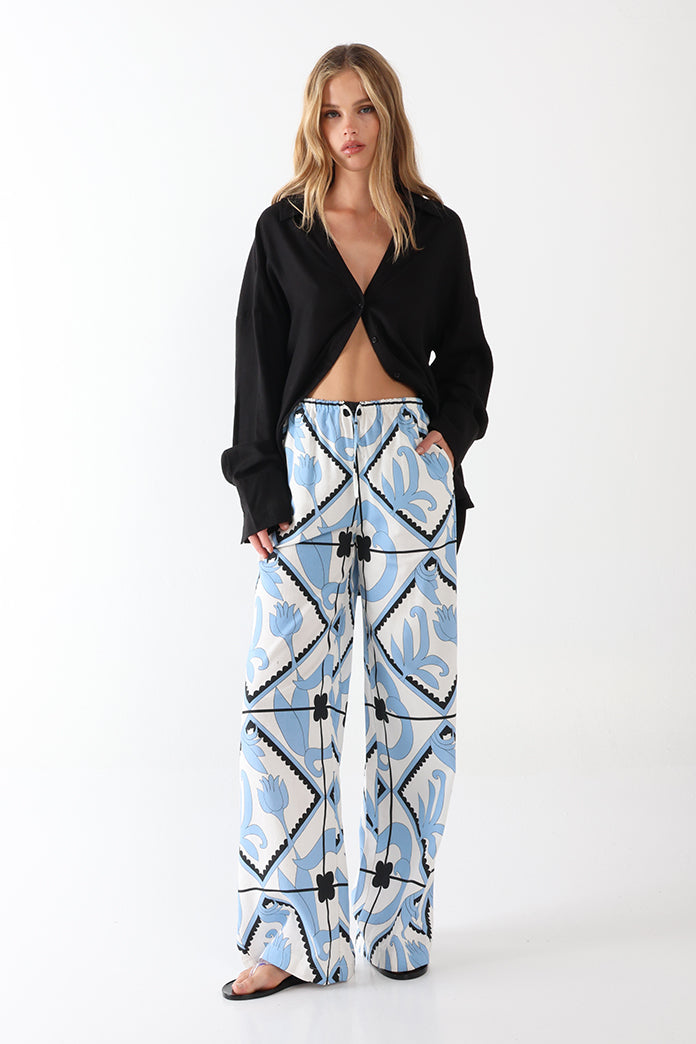 Lost In Lunar Women's Ginny Pants - Casablanca
