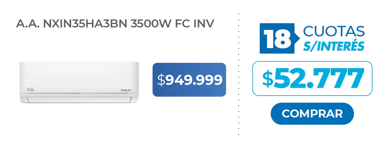 Aire Acondicionado NXIN35HA3BN INVERTER