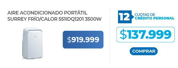 Aire Acondicionado Portatil Surrey 551IDQ1201