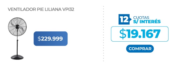 Ventilador Pie Liliana VPI32