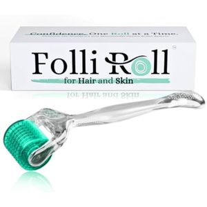 Derma Roller para cabello y piel - Microneedles de titanio de 0.012 in - para sello Derma del cuero
