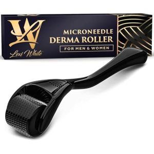 Derma Roller para piel, cabello y barba - Rodillo de microagujas de titanio para mujeres y hombres