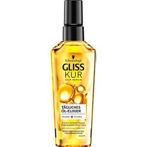 Gliss Kur Aceite para el cabello elixir de aceite diario (2.5 fl oz), aceite capilar para cabello