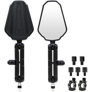 Espejos universales para motocicleta, espejos retrovisores de motocicleta con tornillos de 0.315