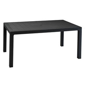 Mesa art. 40838 rect ratan 1,50 negro norma home