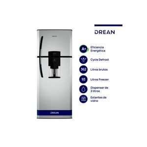 Heladera Cíclica Drean HDR370F61S 362L Silver