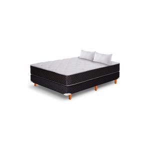 Colchon y Sommier Princess Espuma 1,40 x 1,90 x 0,23 + 2 Almohadas Cannon