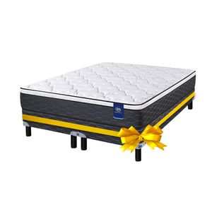 Colchón de resortes Serta Monett Pocket Queen Size 160x200 cm con SOMMIER DE REGALO