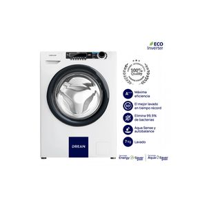 Lavarropas Carga Frontal Inverter Drean 7kg LFDR0710SBO Blanco