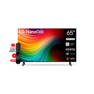 Smart TV 65” UHD 4K NanoCell AI LG 65NANO80TSA