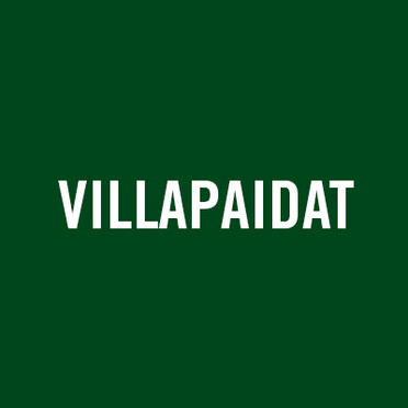 Villapaidat teksti vihreällä pohjalla