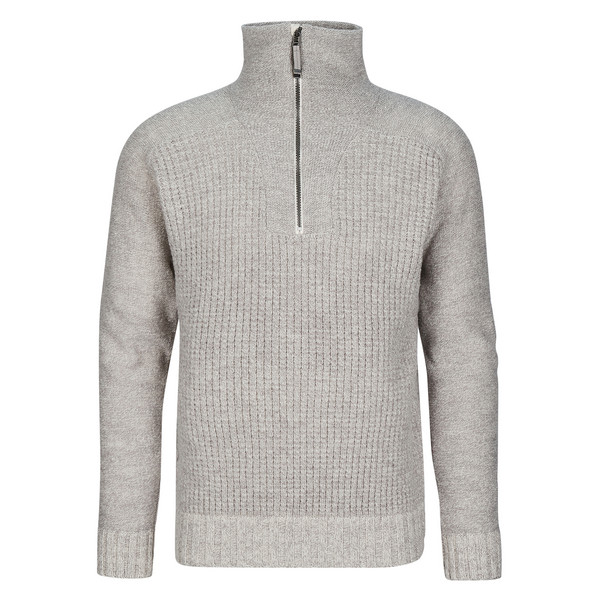 BISPEN WOOL ZIP NECK