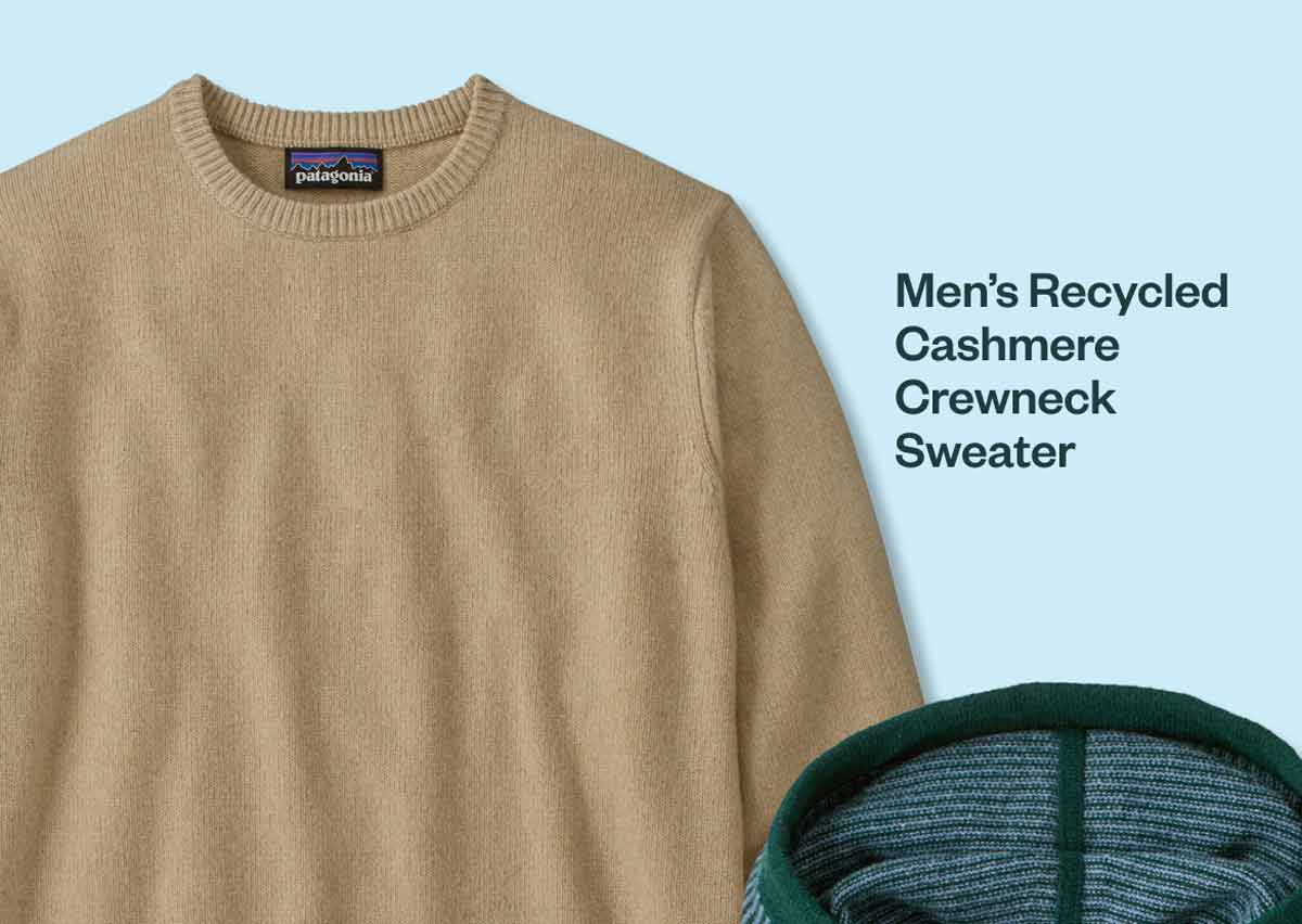 Men’s Recycled Cashmere Crewneck Sweater