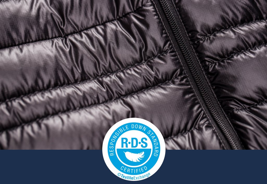 Responsible Down Certified by the Textile Exchange.