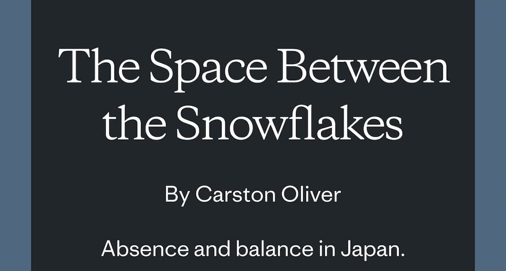 The Space Between the Snowflakes