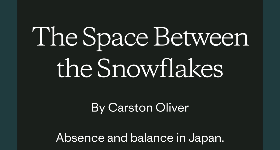 The Space Between the Snowflakes