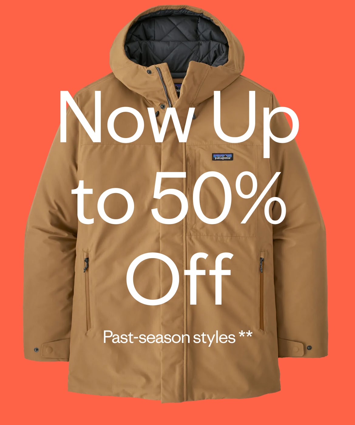 Sale. Now up to 50% off. Past-season styles**