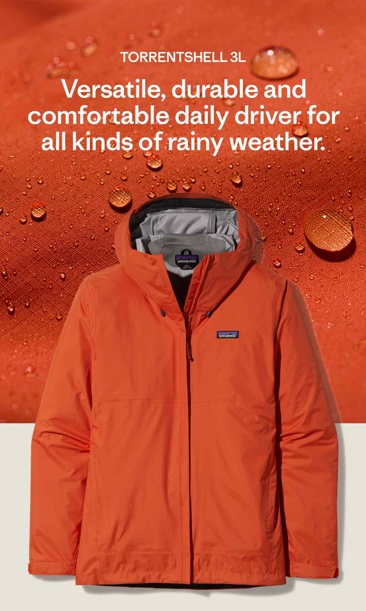 TORRENTSHELL. Versatile, durable and comfortable daily driver for all kinds of rainy weather.