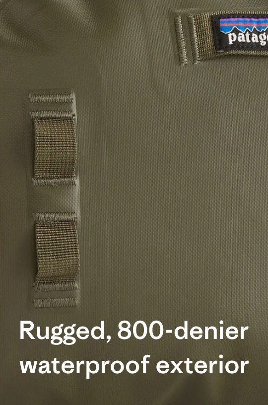 Rugged, 800-denier waterproof exterior