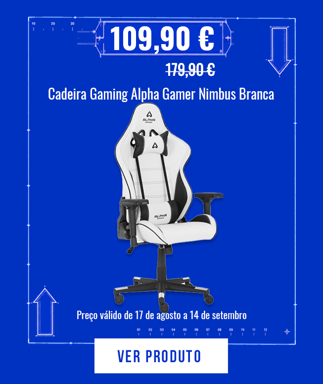 Cadeira Gaming Alpha Gamer Nimbus Branca