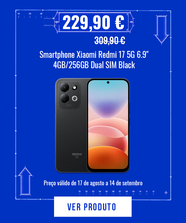 Smartphone Xiaomi Redmi 17 5G 6.9" 4GB/256GB Dual SIM Black