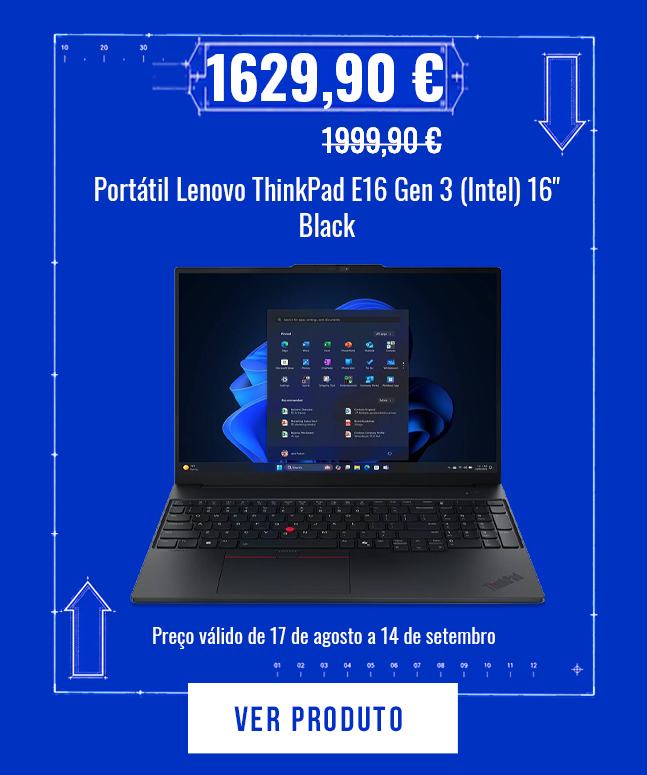Portátil Lenovo ThinkPad E16 Gen 3 (Intel) 16" Black