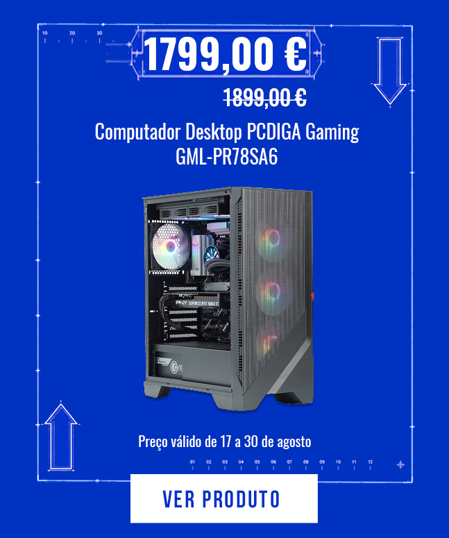Computador Desktop PCDIGA Gaming GML-PR78SA6
