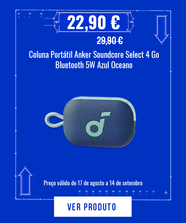 Coluna Portátil Anker Soundcore Select 4 Go Bluetooth 5W Azul Oceano