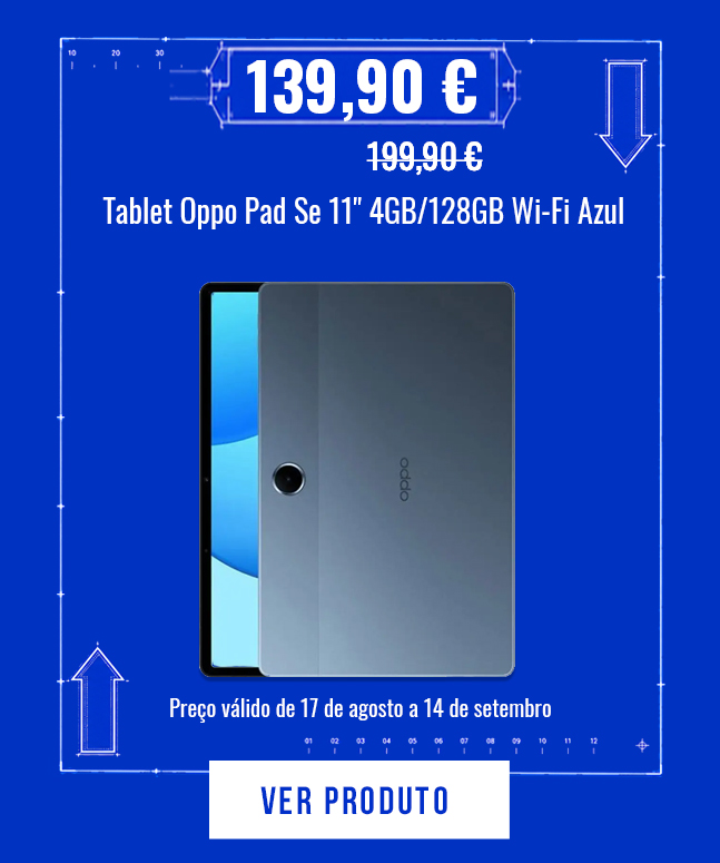 Tablet Oppo Pad Se 11" 4GB/128GB Wi-Fi Azul
