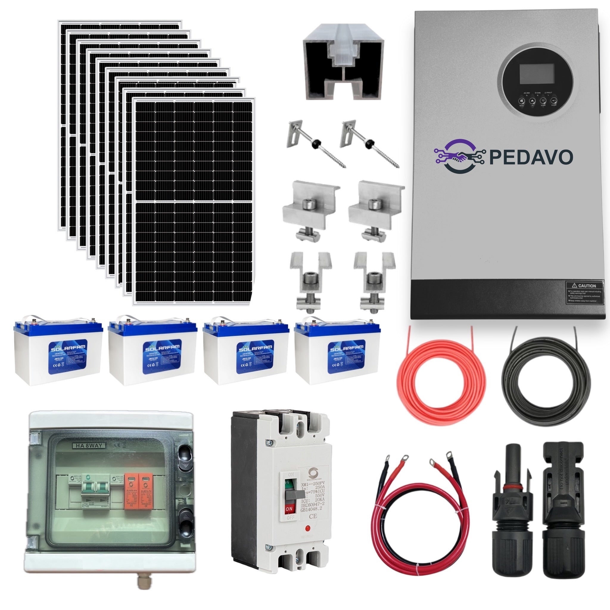 Sistem Fotovoltaic cu Invertor 5.2KW Complet
