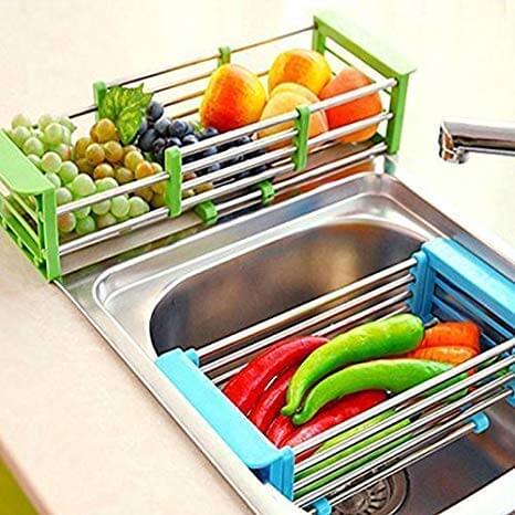 Fruit and Vegetable Washing Holder Drainer Rack