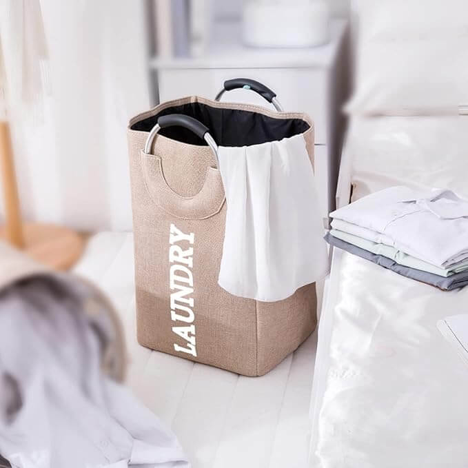 Large Laundry Basket with Aluminum Handle