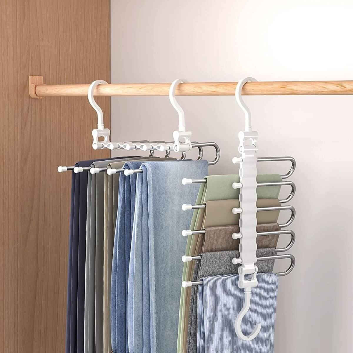 5 Layered Multi Functional Pants Hanger