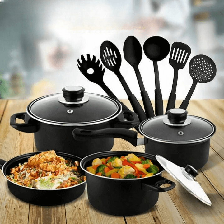 Stainless Steel Cookware 13 Pieces Set