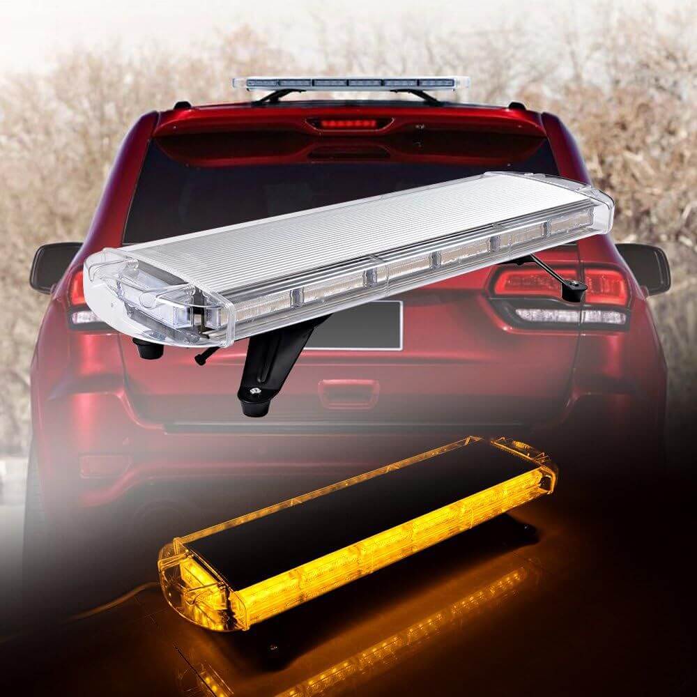 100cm Yellow Light Vehicle Roof Top Warning Strobe Flash Light