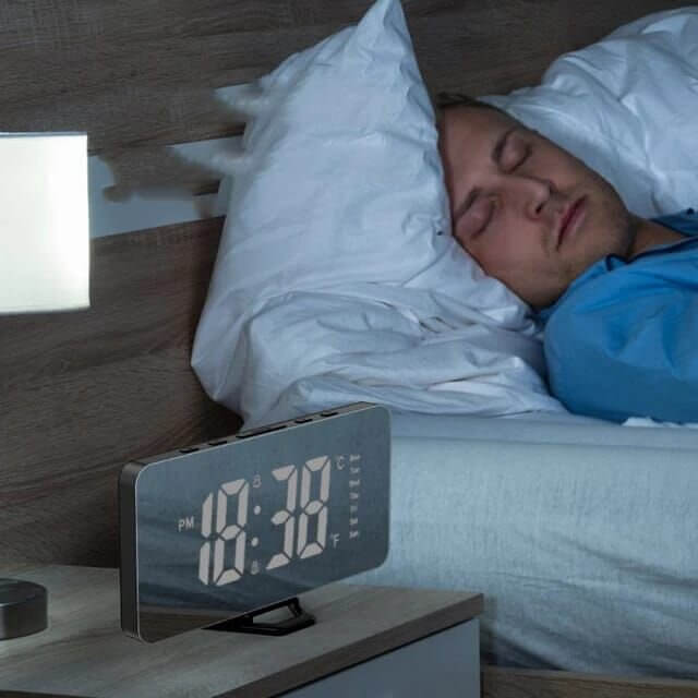 LED Mirror Digital Alarm Clock