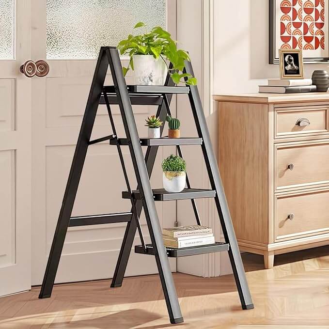 4 Step Anti Slip Folding Stepladder