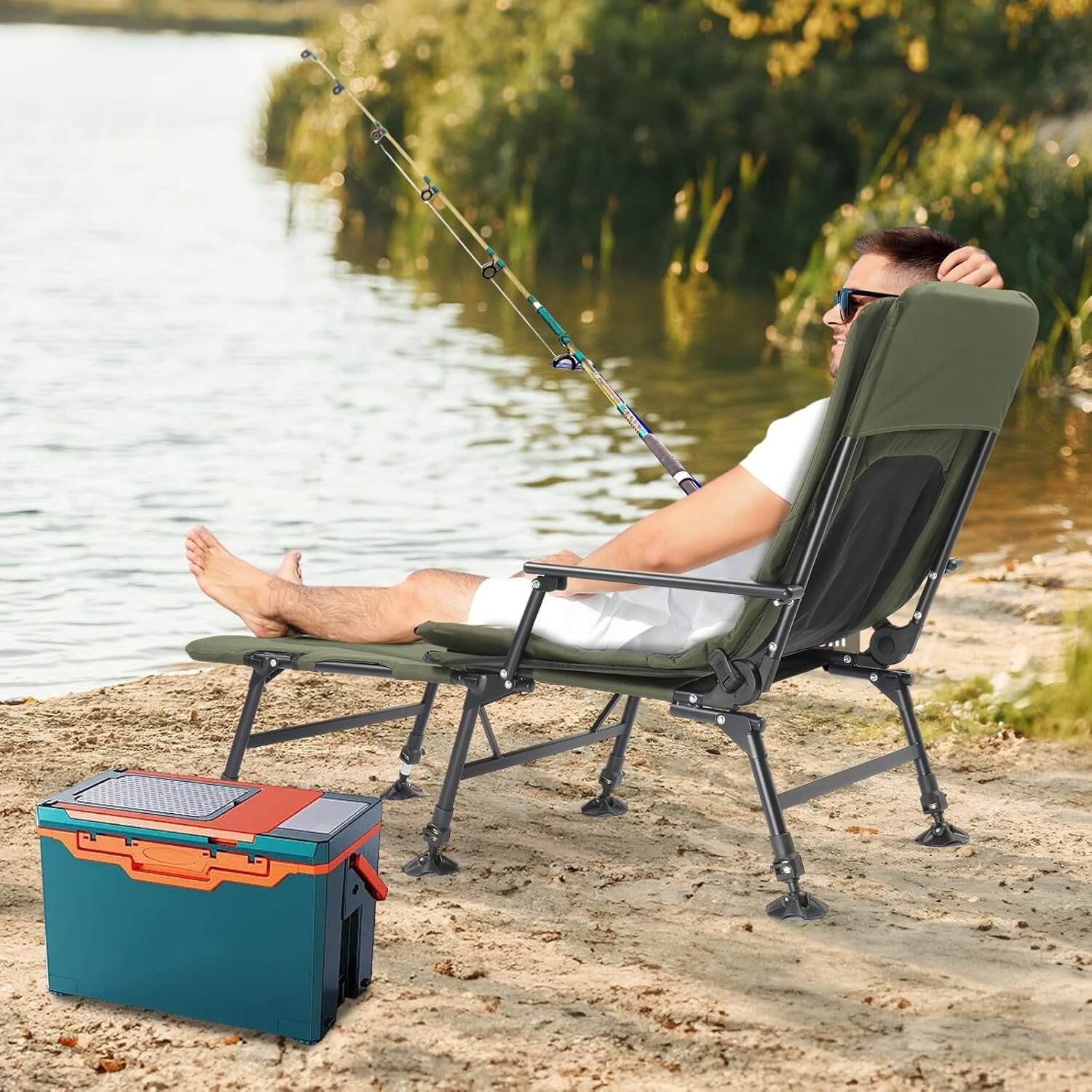 Folding Recliner Camping Chair