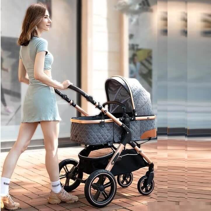 Adjustable High View Baby Stroller Carriage