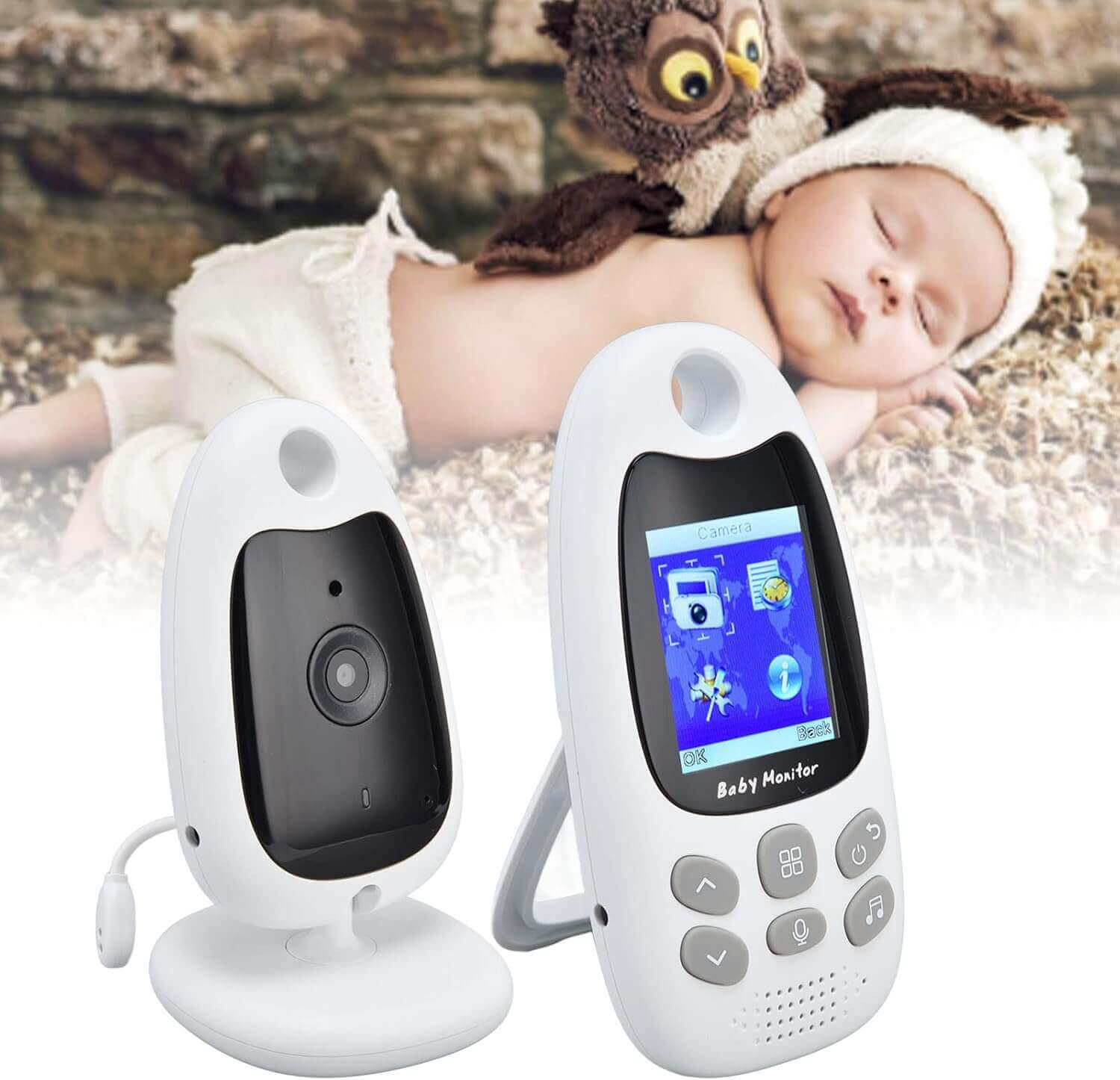 Video Baby Monitor with Audio and Night Vision