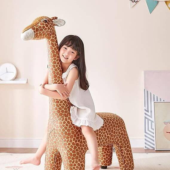 Portable Giraffe Shaped Footstool