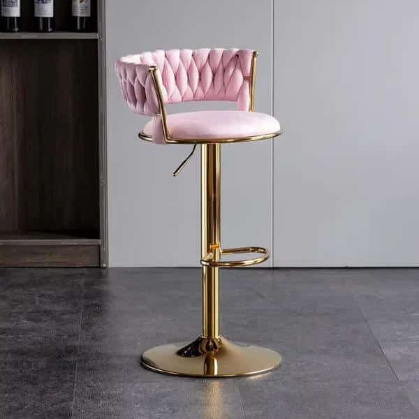 Velvet Swivel Luxury Bar Stool